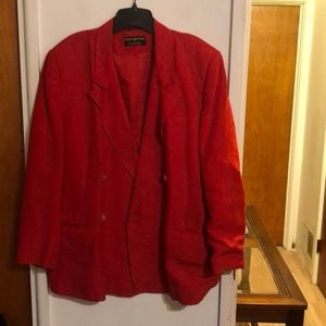 Women preowned Red Blazer jacket size 20